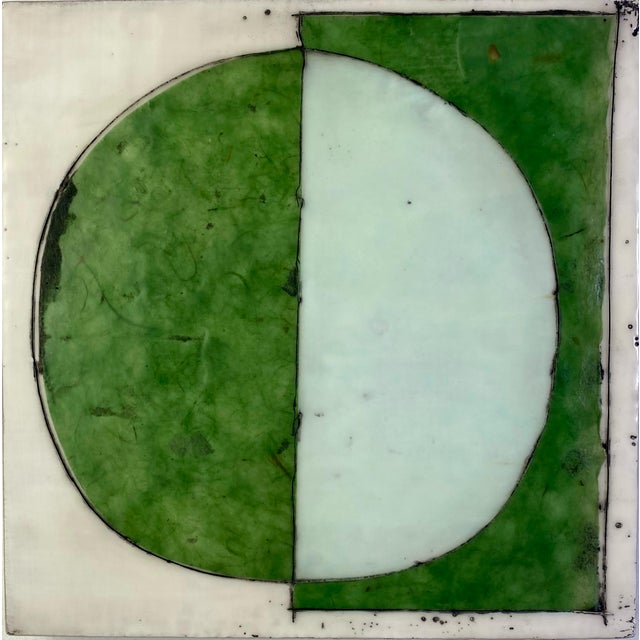 Wood Encaustic Collage Installation by Gina Cochran - "Local Dialect" - 9 Panels For Sale - Image 7 of 11