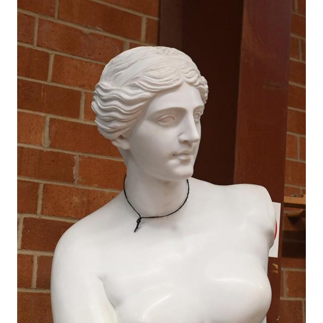 You are viewing a wonderful marble casting of the famous Venus de Milo statue White Italian marble is smooth and chip free...