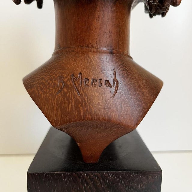 Africanist Sculpture in Palm Wood, 1950 For Sale - Image 9 of 13