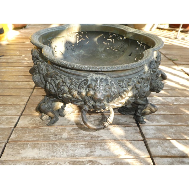 19th Century Antique French Bronze Centerpiece For Sale - Image 4 of 13