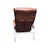 1980s Postmodern Mocha Leather Billie Lafer Reclining Lounge Chair For Sale - Image 9 of 13