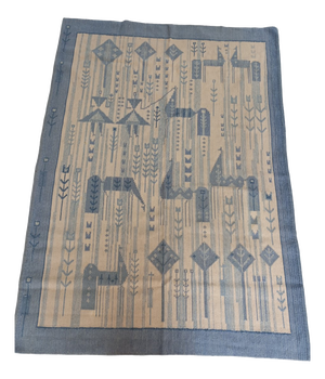 Vintage Swedish Hand-Woven Rölakan Rug, 1960s