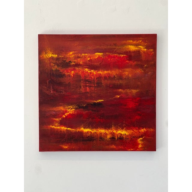 2020s "Santa Ana" Contemporary Abstract Acrylic Painting by Nina Weintraub For Sale - Image 5 of 11