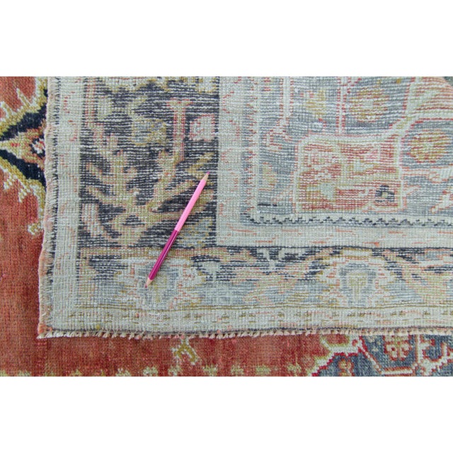 House of Séance - 1980s Vintage Anatolian Aksaray Medallion Wool Pile Hand-Knotted Runner - 3’11” X 10’6” For Sale - Image 9 of 11