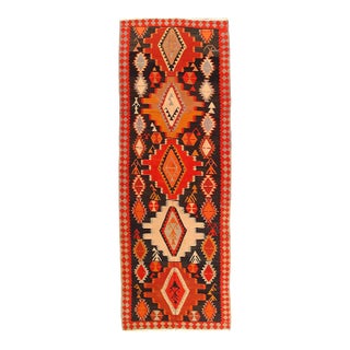 Pasargad DC Rust Vintage Reversible Kilim Flat Weave Rug For Sale