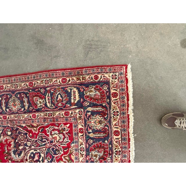 9ft 6in × 12ft 6in Persian Wool Area Rug For Sale - Image 11 of 12
