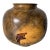 Vintage Hand-Carved Buckeye Burl Wood Vase by Jim Vander/Sold For Sale