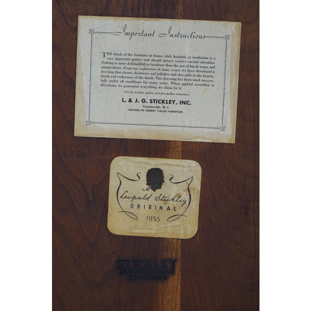 Stickley Raised Panel Door Open Corner Cabinet For Sale - Image 12 of 12