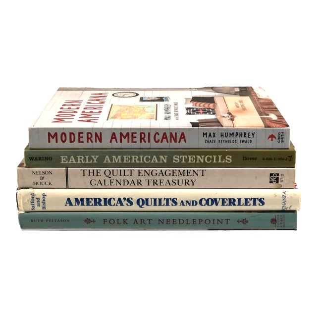 Curated Americana Inspirated Books - Set of 5 For Sale