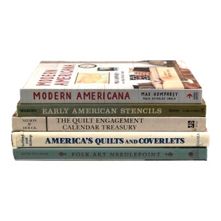 Curated Americana Inspirited Books - Set of 5 For Sale