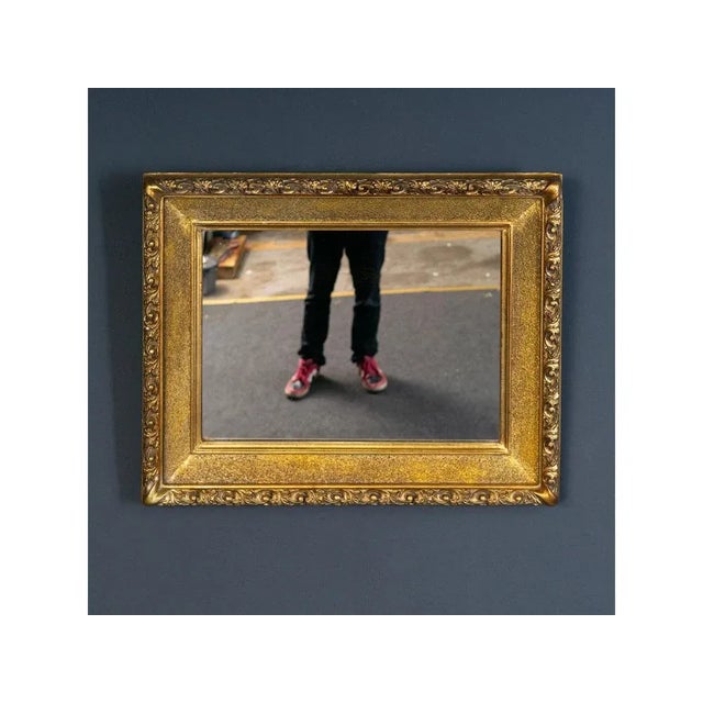 Glass Vintage Decorative Wall Mirror For Sale - Image 7 of 7