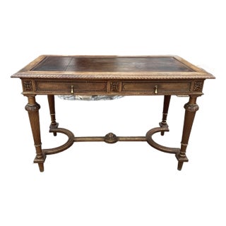 French Louis XVI-Style Bureau Plat Desk For Sale