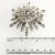 Kramer of New York Starburst Clear Rhinestone Brooch For Sale - Image 4 of 5