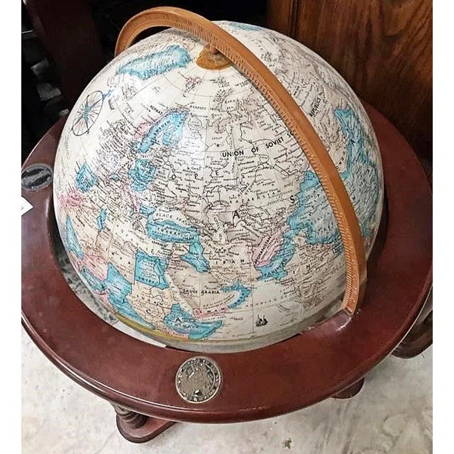Late 20th Century Repogle Globe on Stand From University of Virginia For Sale - Image 4 of 9