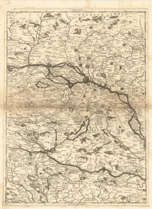 Map by Enzo Mari, 1690s