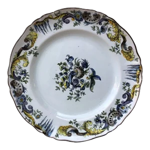 Circa 1900 French Faience Plate Emile Galle Saint Clement