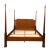 Traditional Mahogany King Size Pencil Post Bed by Leighton Hall - Showroom Sample For Sale