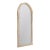 Vintage Indian Bleached Teakwood Arched Top Mirror For Sale