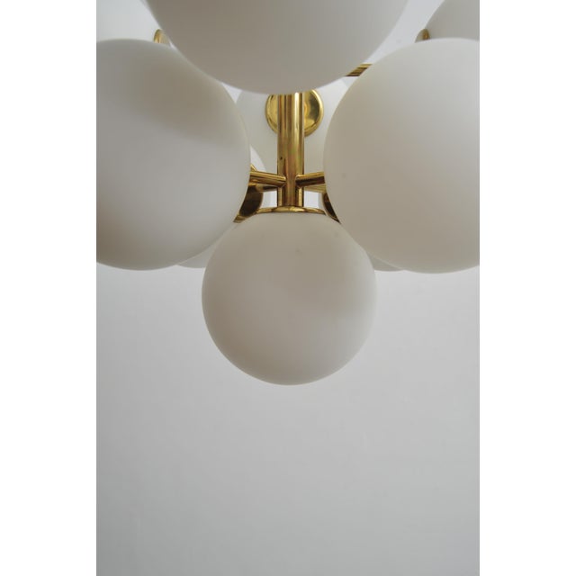 Model 2720 Ceiling Lamp with Glass Spheres by Eva Renée Nele Bode for Temde, 1950s For Sale - Image 10 of 15