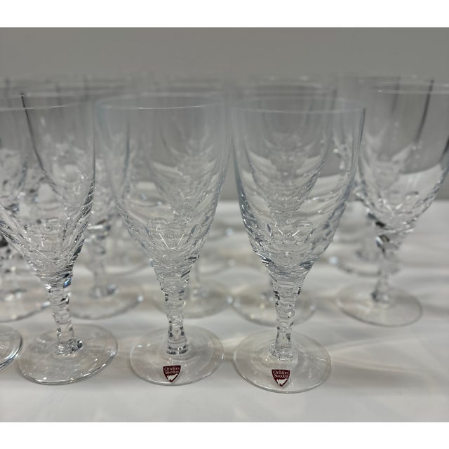 Vintage Orrefors “Carina” 36-Piece Crystal Stemware Service by Ingeborg Lundin, Sweden For Sale - Image 10 of 17