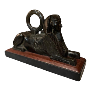Circa 1875 Reclining Bronze Sphinx Door Stop