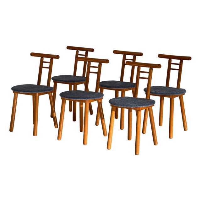 Vintage Dining Chairs, 1970s, Set of 6 For Sale