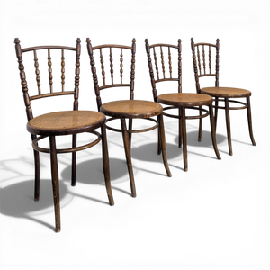Dining Chairs in Wood from Thonet, Set of 4
