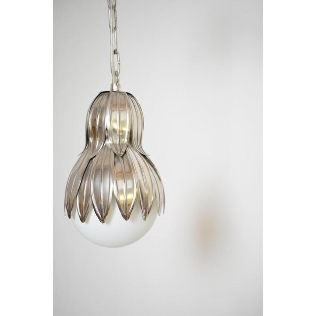 Contemporary Normandy Silver Finish Pendant Lamp from Barracuda Interiors For Sale - Image 3 of 5