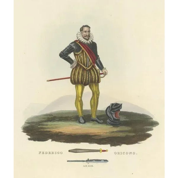 Mid 19th Century Meyrick, Federigo Oricono, Tournament Baton and Voulge-Blade, 1842, Print For Sale - Image 5 of 6