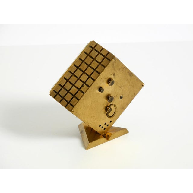 Small Mechanical Brass Alarm Clock from Europa, 1960s For Sale - Image 18 of 18