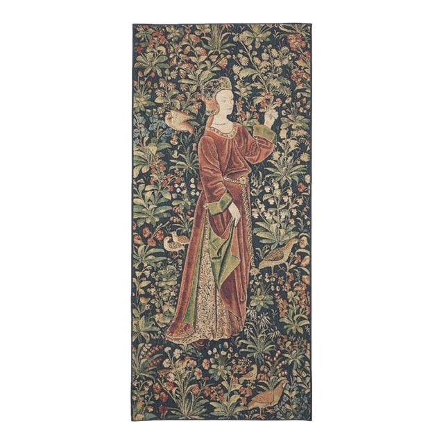 Noble Lady Loom Woven Tapestry - 146 X 67 Cm (4'10" X 2'2") - Requires Rod Size 2 For Sale