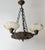 Antique Renaissance Revival Bronze and Alabaster Chandelier with Serpent Details, 1900 For Sale - Image 14 of 18