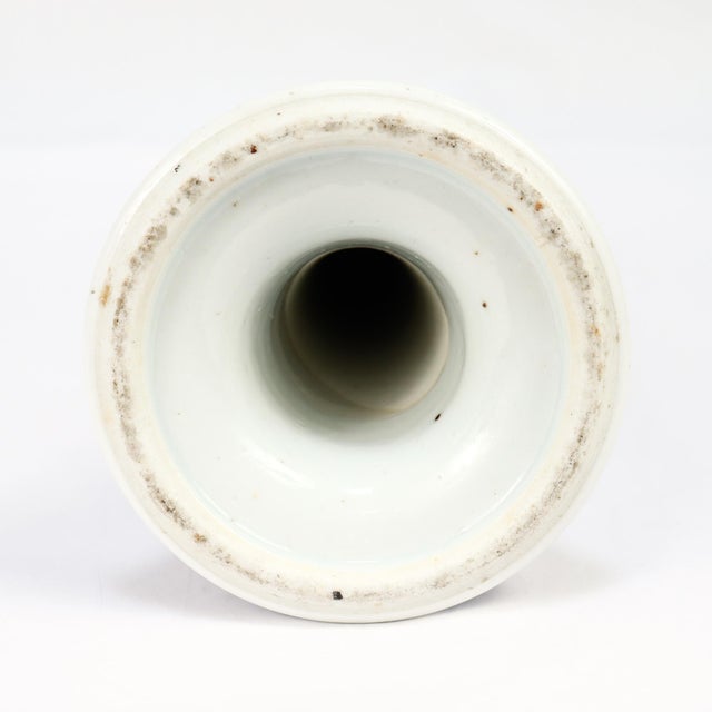 Set of 4 Chinese Export Blue & White Canton Porcelain Candlesticks For Sale - Image 13 of 18