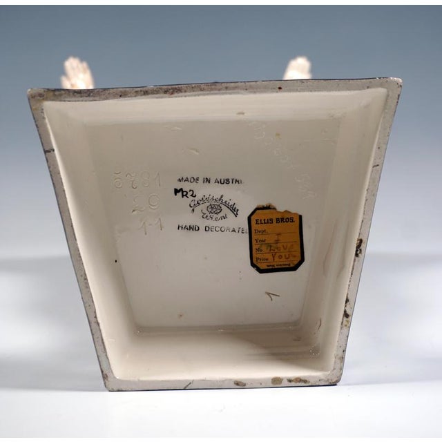 Art Déco Figurine Kiss Posing Dance attributed to Stephan Dakon for Goldscheider, 1920s For Sale - Image 9 of 11