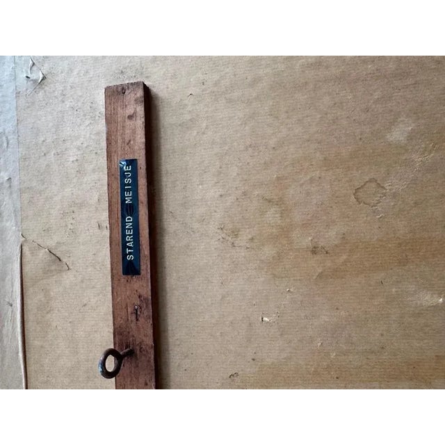 Flemish Artist, Female Portrait, Painting on Wood, 1950s For Sale - Image 8 of 9