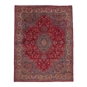 Late 20th Century Vintage Red Persian Kerman Rug - 10'00 X 12'10