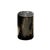 Small Side Table in Black Petrified Wood with Beige Striations For Sale