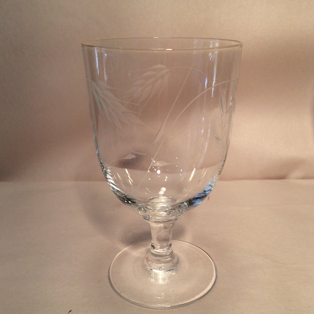 Noritake Sasaki Mid-Century Wheat Pattern Glasses by Noritake - Set of 6 For Sale - Image 4 of 10
