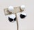 1950s Vintage Signed Crown Trifari Black & White Resin Dangle Clip Earrings-2 Pieces For Sale - Image 5 of 9