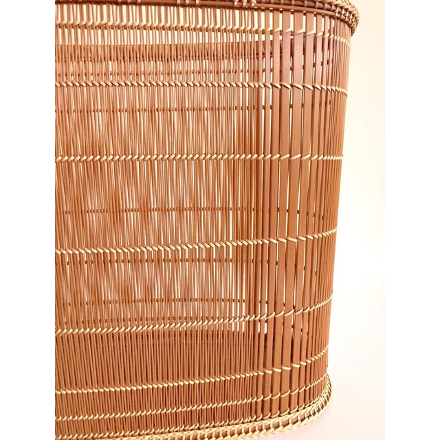 Contemporary Japanese Bamboo Basket Ikebana by Koide Bunsei For Sale - Image 12 of 12