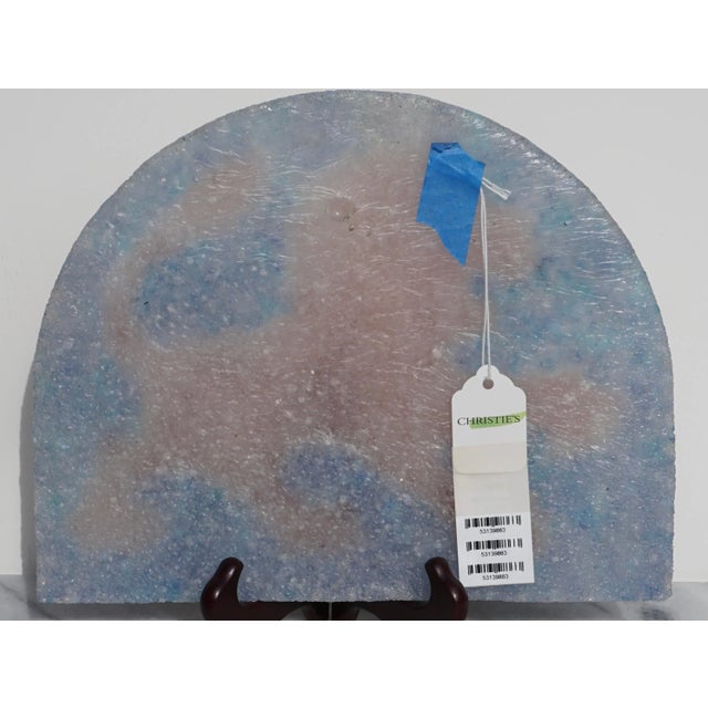 1910s Henri Cros Pate De Verre Rampant Lion Large Plaque, Circa 1910 For Sale - Image 5 of 6