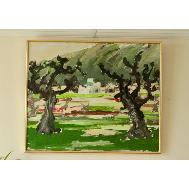 Nils Olsson, Landscape, 1960s, Oil on Canvas For Sale - Image 6 of 11