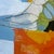 2020s Lee Cox "Streetside Boquets" Acrylic on Canvas, Small Framed Abstract Collage Painting in Blue, 2025 For Sale - Image 5 of 8