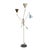 Angelo Lelii “Triennal” Floor Lamp by Arrecoluce with marble black base, Italy 1950’s. Original great condition. Measures...