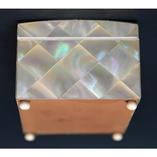 Late 19th Century 19th Century Domed Victorian Shell Marquetry Box For Sale - Image 5 of 14
