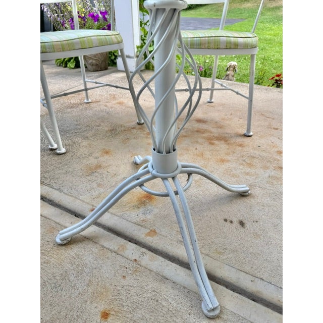 Lee L. Woodard and Sons Iron Dining Set For Sale - Image 10 of 13