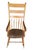 Victorian Antique American Maple Farmhouse Windsor Slat Back Ladderback Rocking Chair For Sale - Image 3 of 11