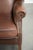 English Cowhide Wing Armchair For Sale - Image 9 of 13
