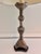 1980s Oversized Vintage Chapman Sculptural Faux Stone Table Lamp For Sale - Image 5 of 11