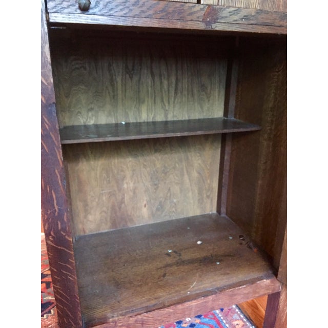 1925 Mission Oak Prohibition Era Liquor Cabinet Chairish